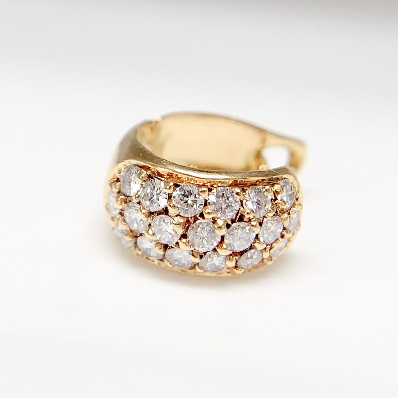 中古】シャネル CHANEL K18YG パヴェ ダイヤモンド ピアス 片耳 - メルカリ