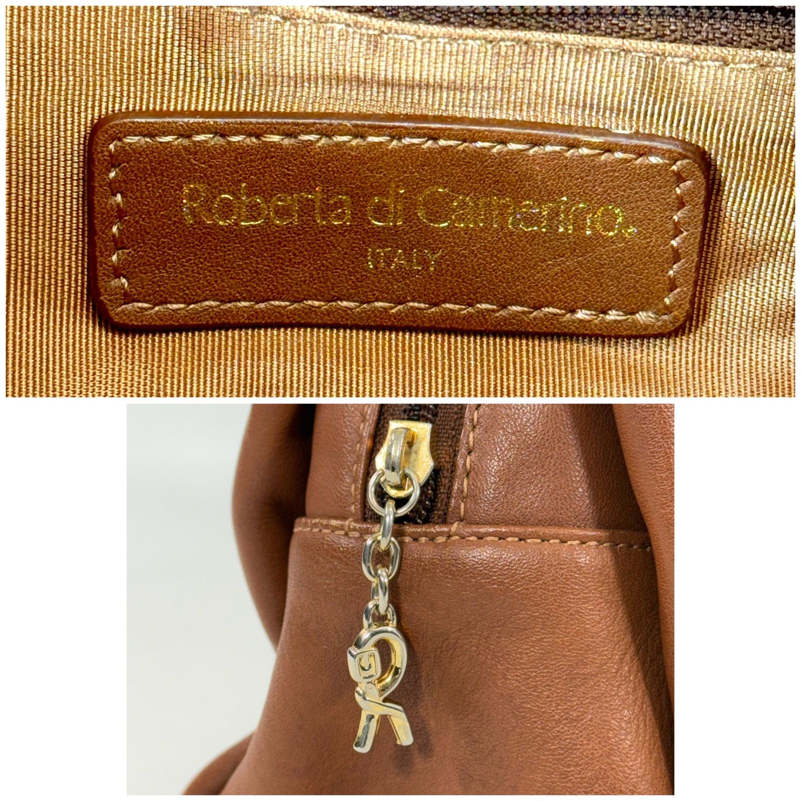 人気】ROBERTA DI CAMERINO ロベルタ ディ カメリーノ レザー Rロゴ