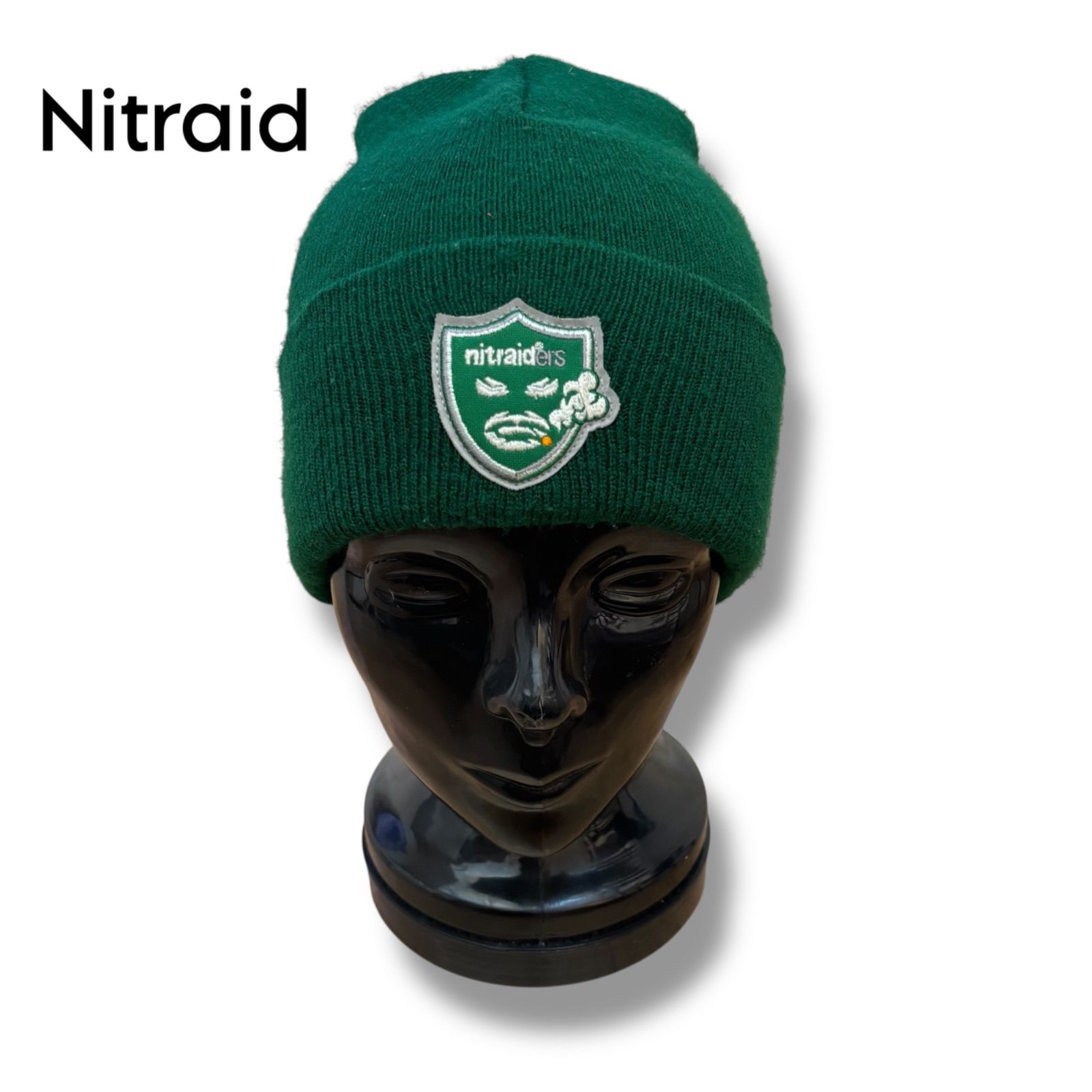 Nitraid】ロゴワッペン ニットキャップ - メルカリ