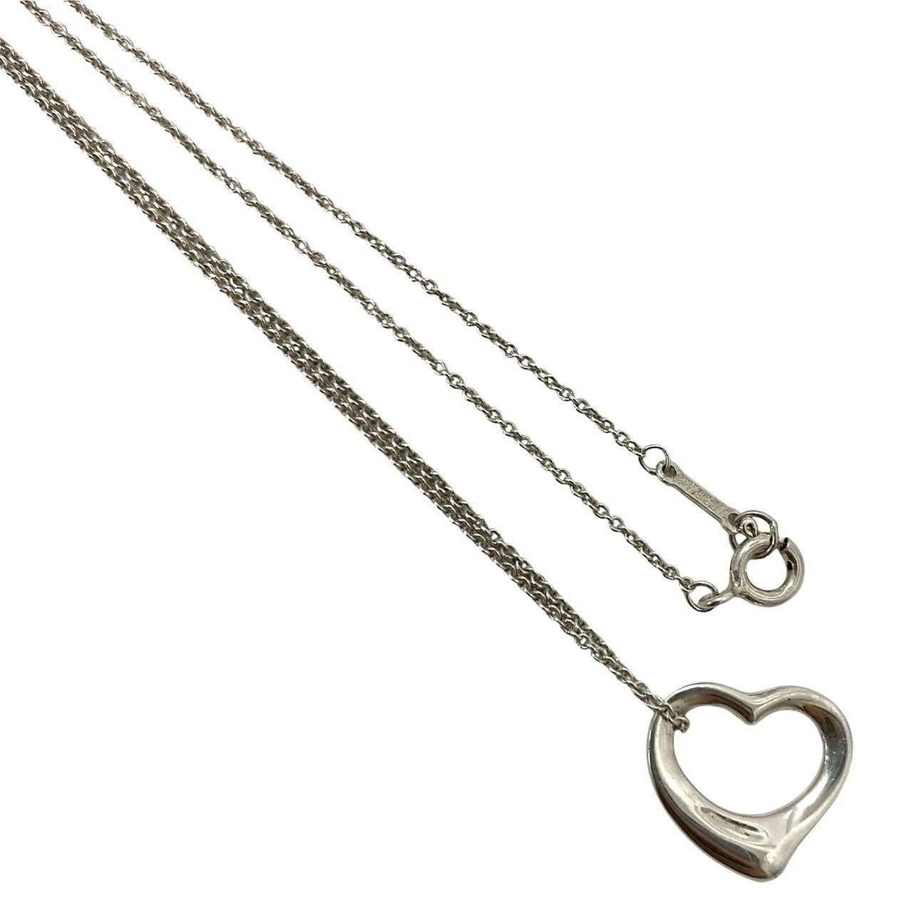 TIFFANY&Co.】オープンハート ネックレス ELSA PERETTI/エルサ