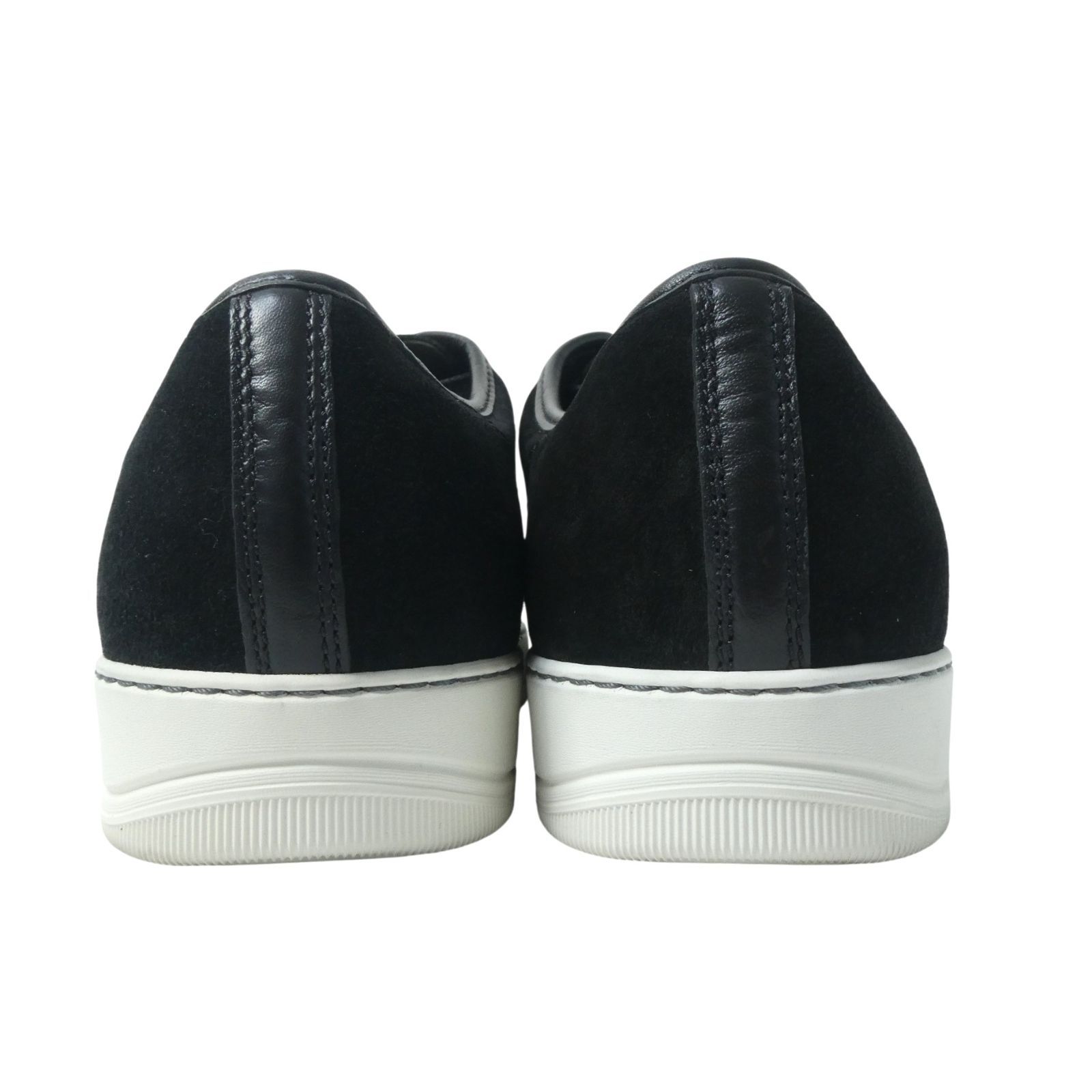 新品同様 LANVIN PARIS ランバン パリ スエード レザー×エナメル