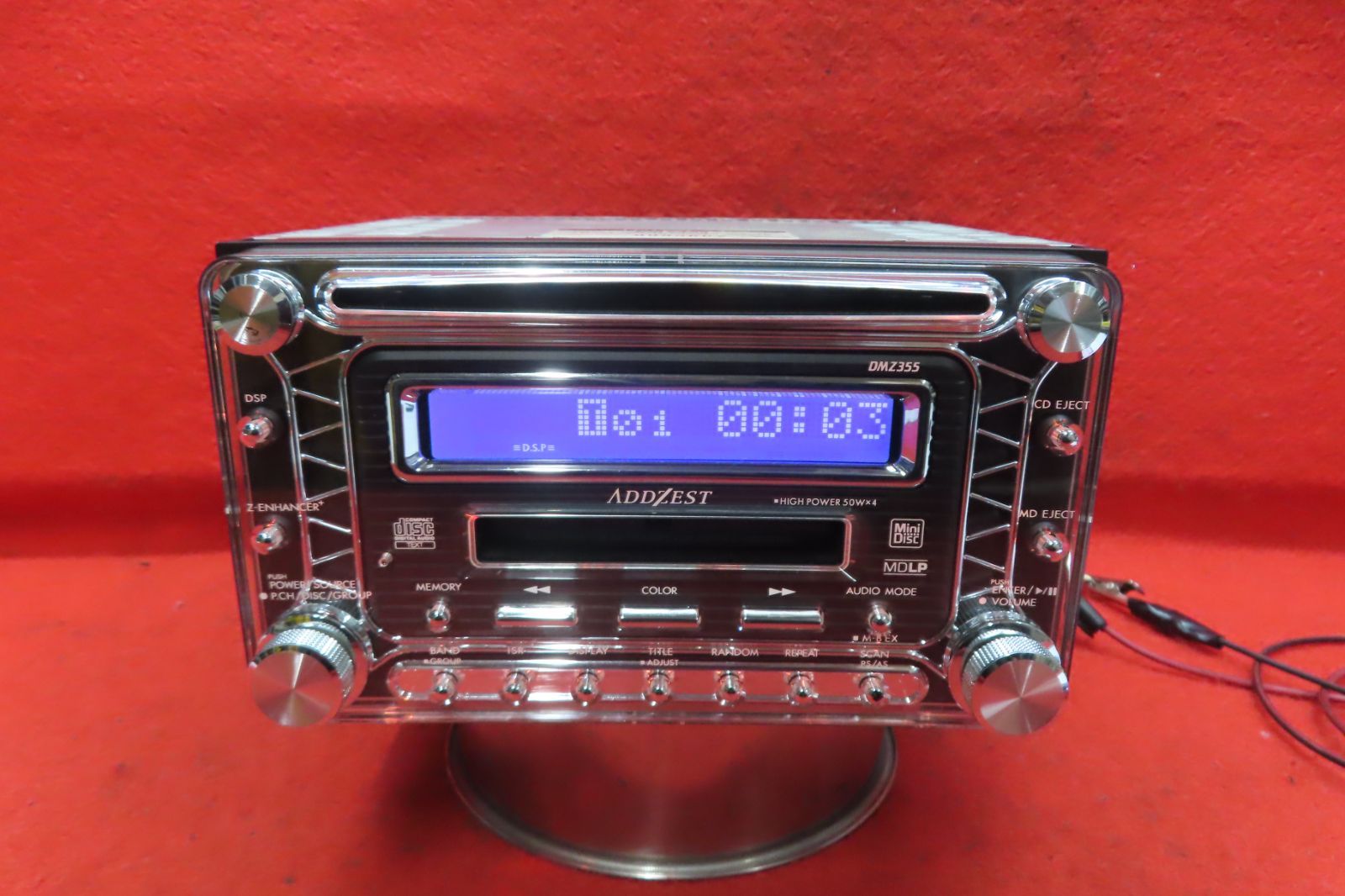 CS2310＊動作保証付/ADDZEST アゼスト DMZ355 CD MDプレーヤー/デッキ