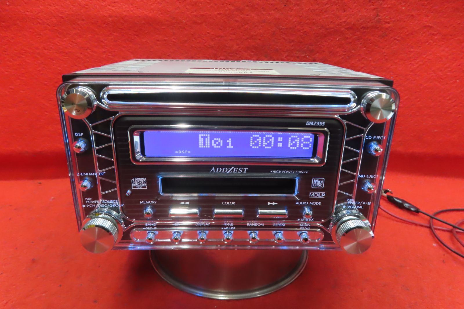 CS2310＊動作保証付/ADDZEST アゼスト DMZ355 CD MDプレーヤー/デッキ