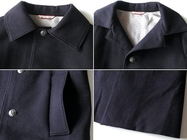 美品 Umii908 45rpm ウミ アンカーロゴメタル釦 ウールコットン