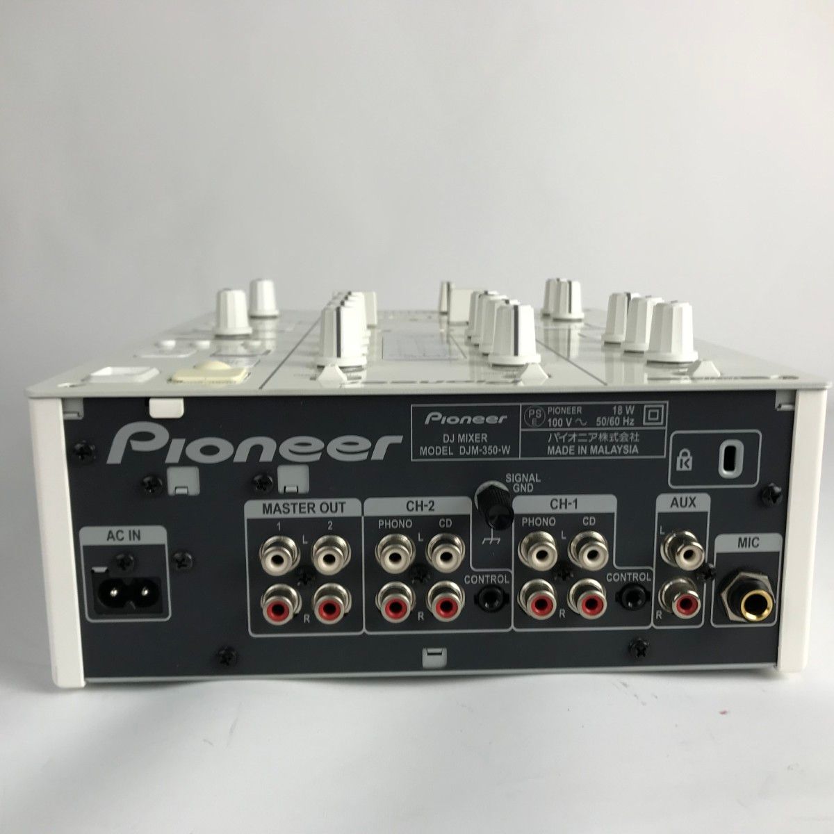 □□Pioneer パイオニア DJミキサー DJM-350 ホワイト 箱付 - メルカリ