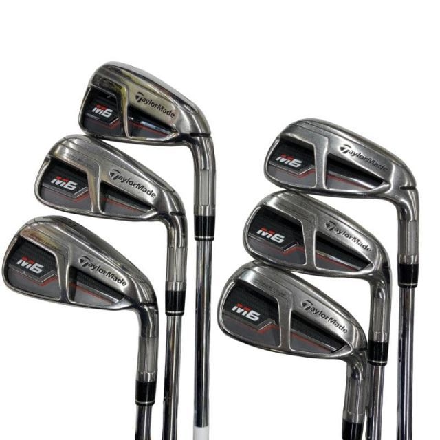 中古】 テーラーメイド M6 6S アイアンセット IR RE-AX 85 STEEL
