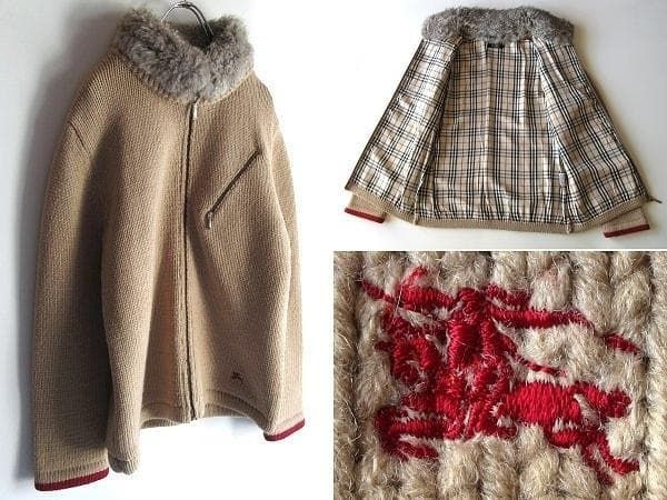 希少 BURBERRY BLACK LABEL バーバリーブラックレーベル ホースロゴ