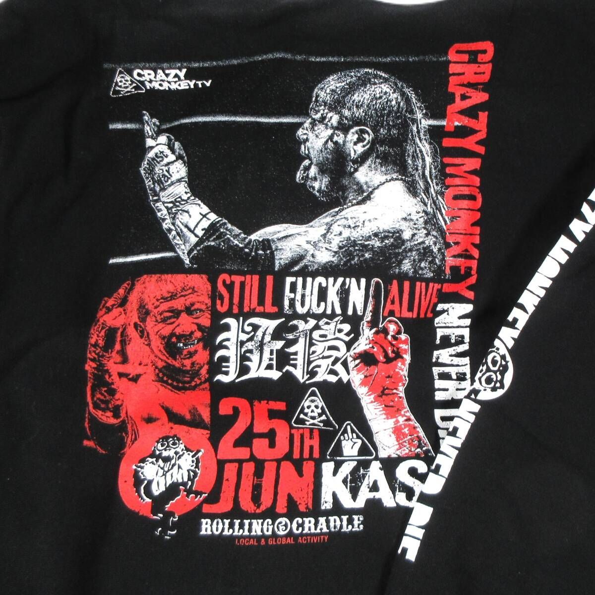 葛西純　20周年記念パーカー　Lサイズ 新品】HOODIE BLACK XLサイズ / ROLLING CRADLE ロリクレ x 葛西純