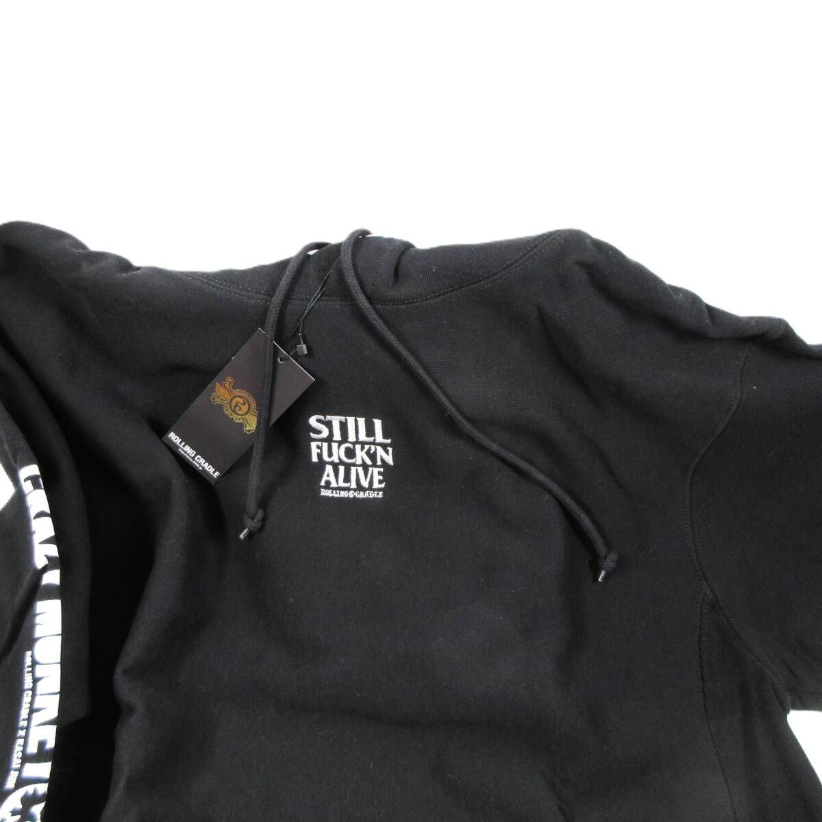 新品】HOODIE BLACK XLサイズ / ROLLING CRADLE ロリクレ x 葛西純