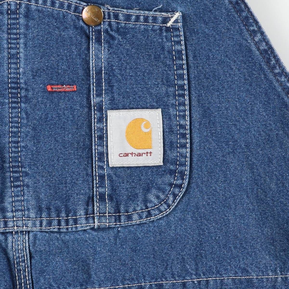 古着 00年代 カーハート Carhartt ビッグサイズ デニムオーバーオール
