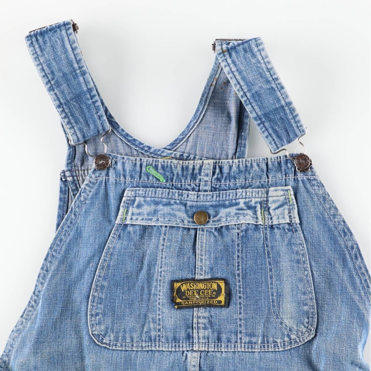 古着 60年代 WASHINGTON MFG WASINGTON DEE CEE デニムオーバーオール