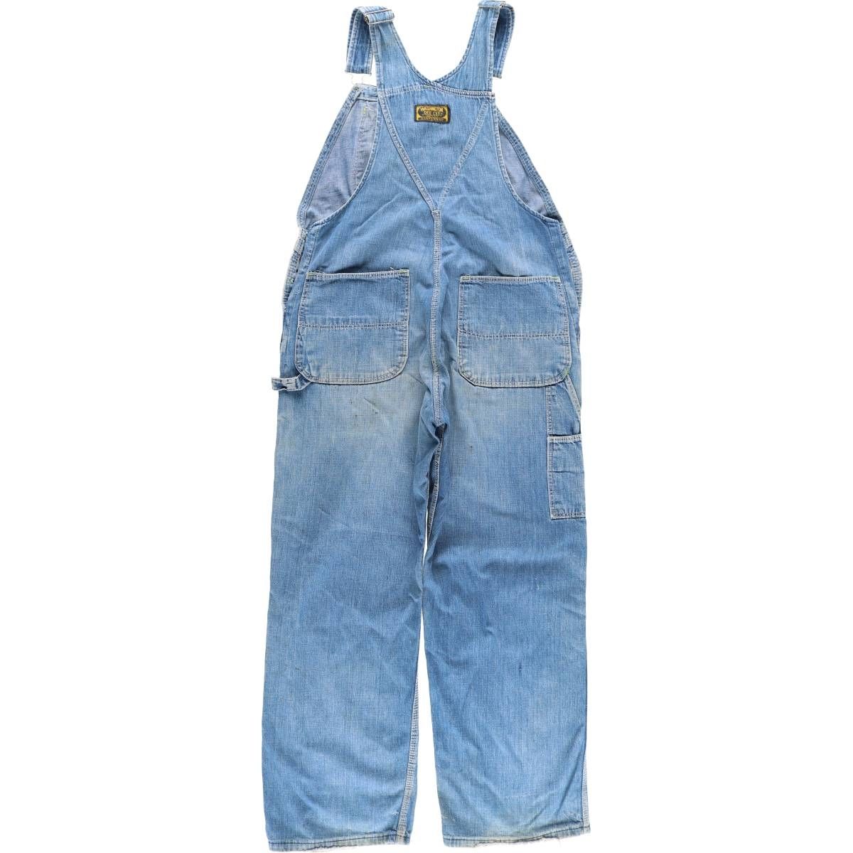 古着 60年代 WASHINGTON MFG WASINGTON DEE CEE デニムオーバーオール