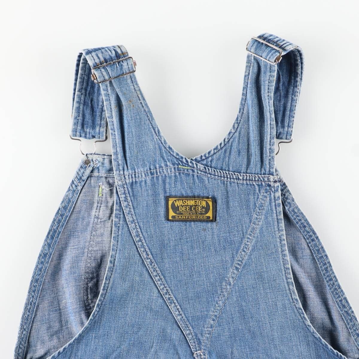 古着 60年代 WASHINGTON MFG WASINGTON DEE CEE デニムオーバーオール