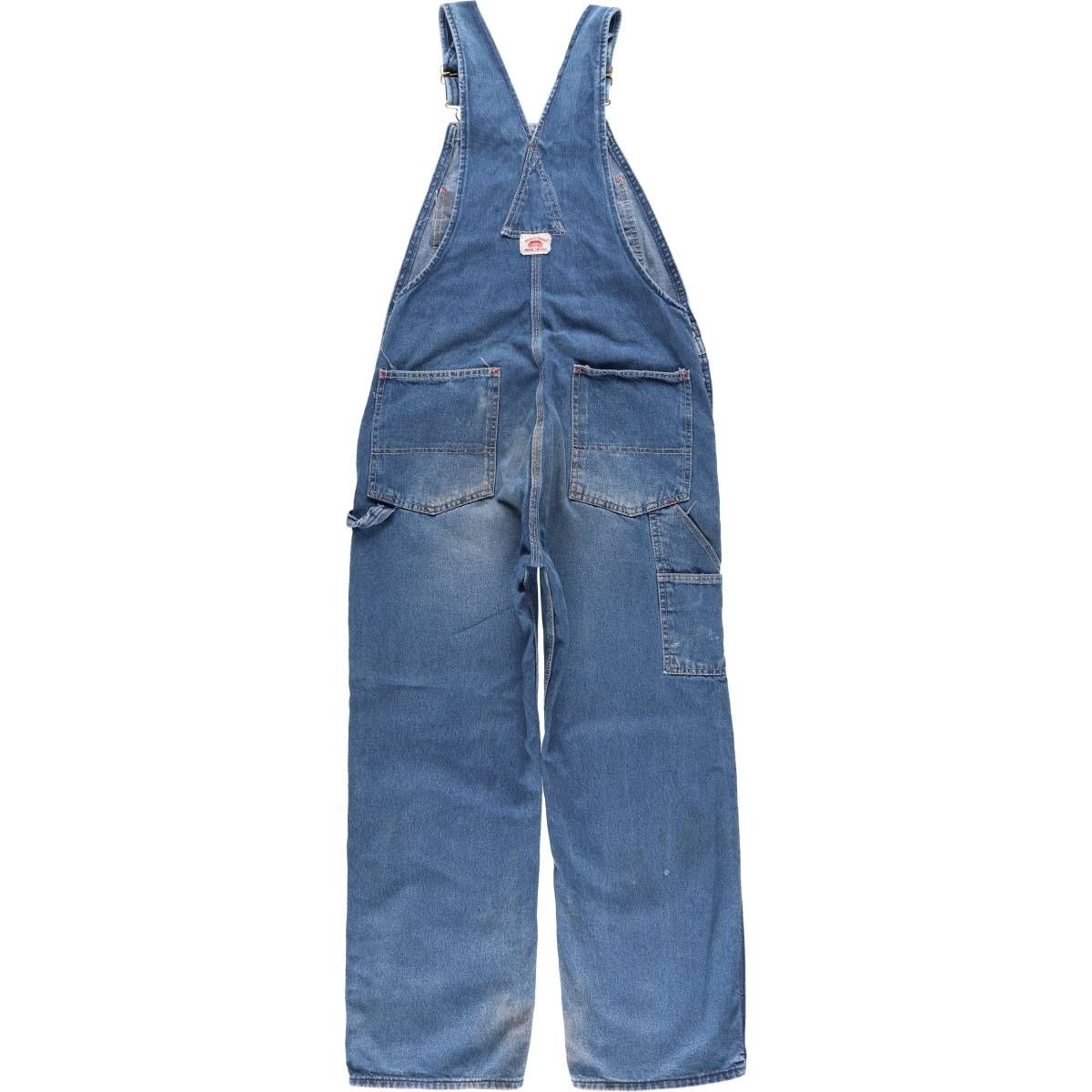 古着 ラウンドハウス Round House デニムオーバーオール USA製 メンズ