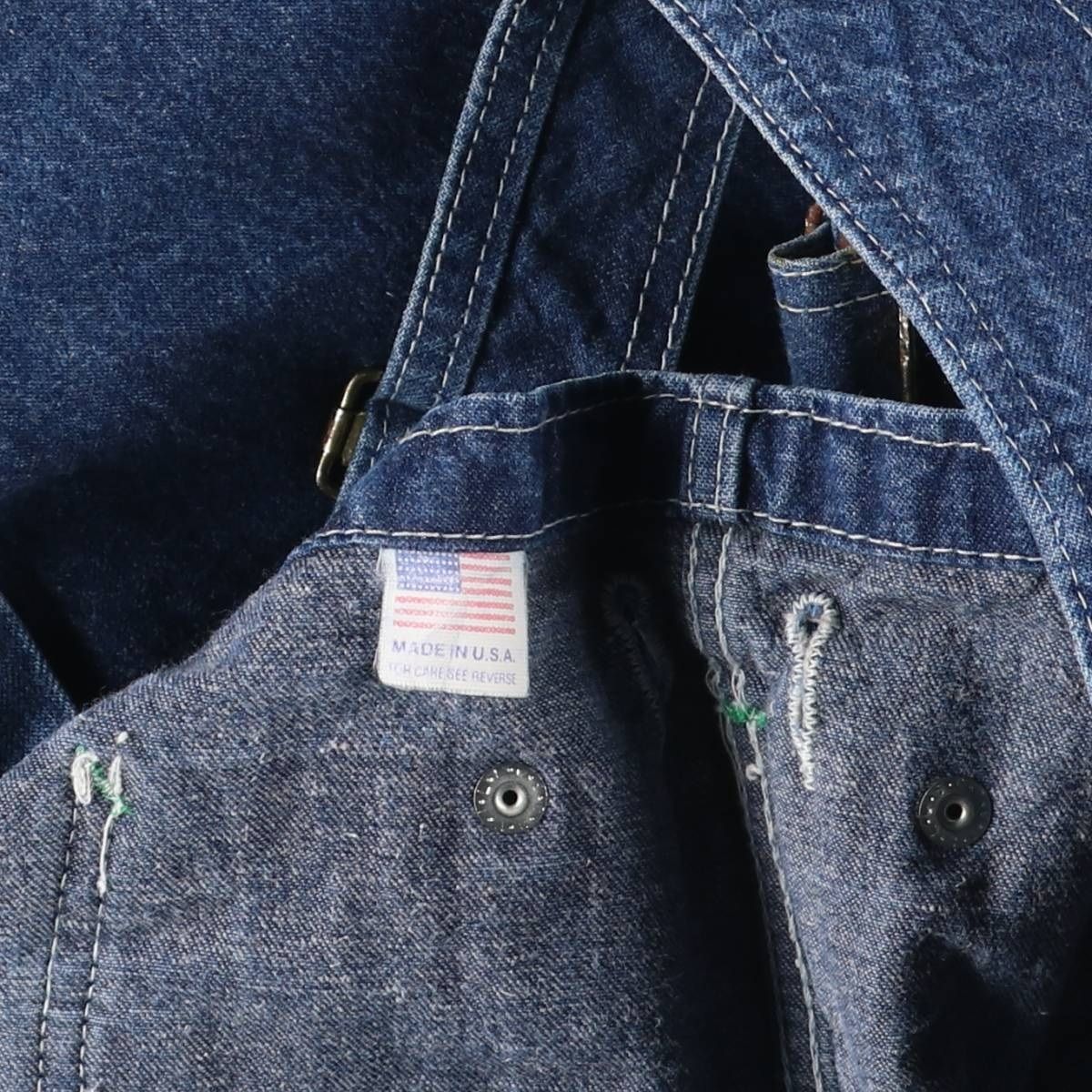 古着 70年代 ビッグスミス Big Smith デニムオーバーオール USA製