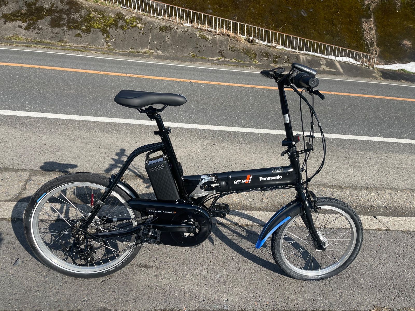 動作確認済 送料無料 Panasonic 折り畳み電動アシスト自転車 Off Time