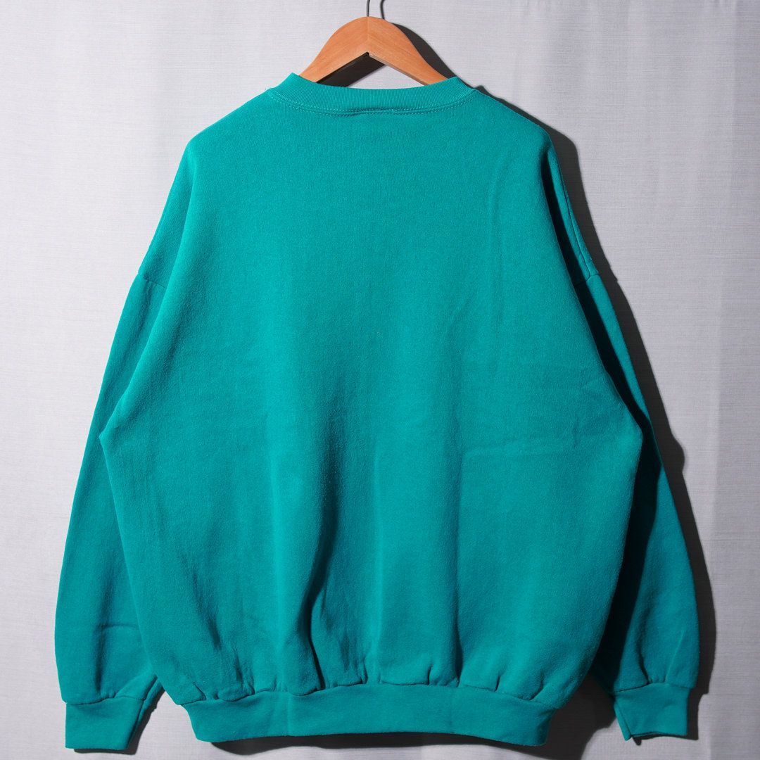 90s USA製 ディズニー Disney プーさん スウェット XL エメラルド