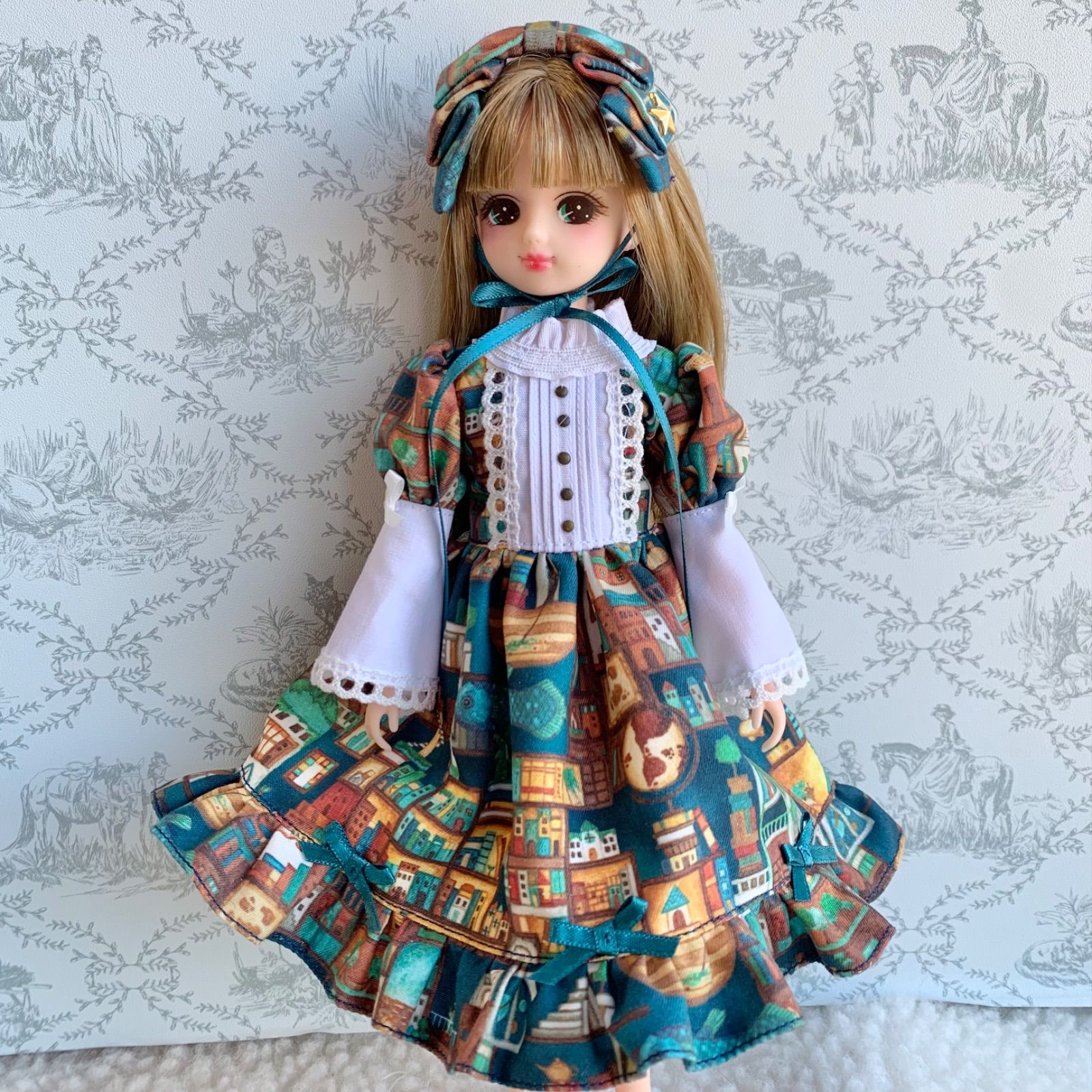 リカちゃん 不思議な本屋さん ホワイト ロリータワンピースセット