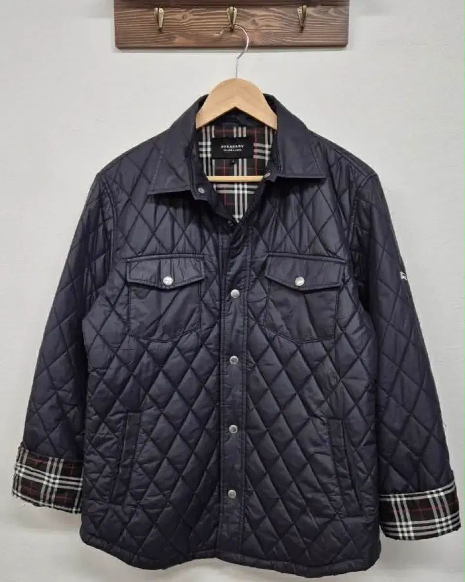 LL バーバリー ブラックレーベル キルティングシャツ ジャケット BLACK