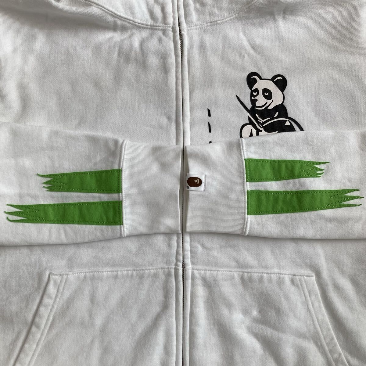 パンディエスタ パンダ パーカー Mサイズ White Panda full zip hoodie 
