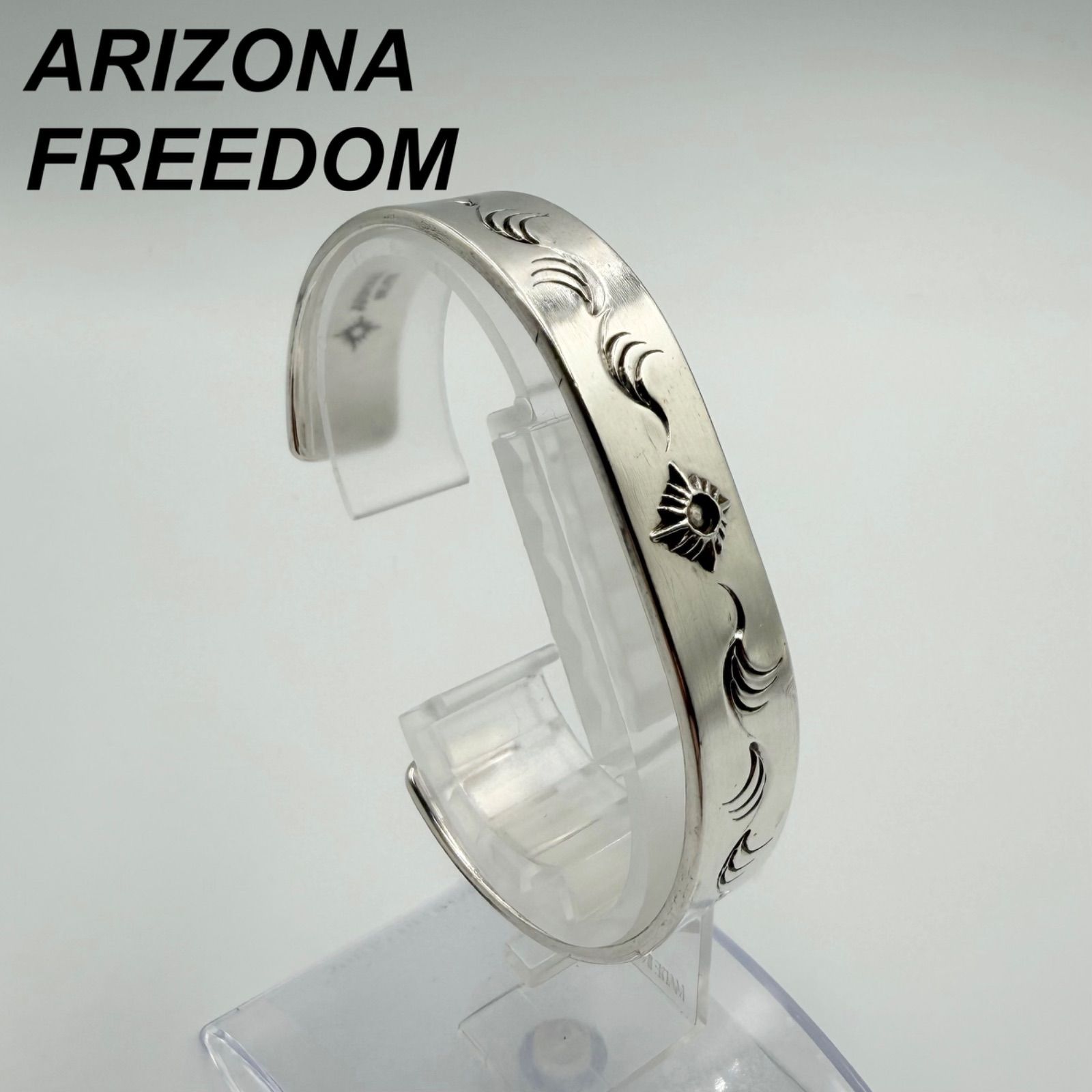 希少☆アリゾナ ARIZONA SILVER シルバー カフブレスレット - メルカリ