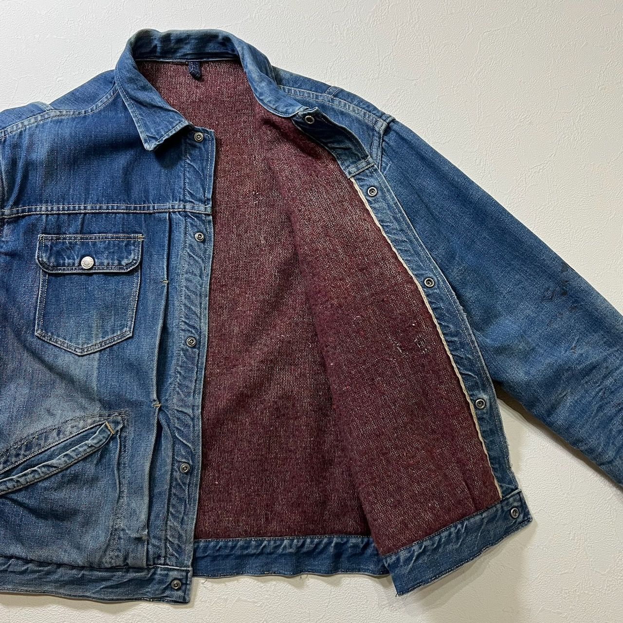 60s JCPENNY FOREMOST 2nd type デニムジャケット 裏地ブランケット