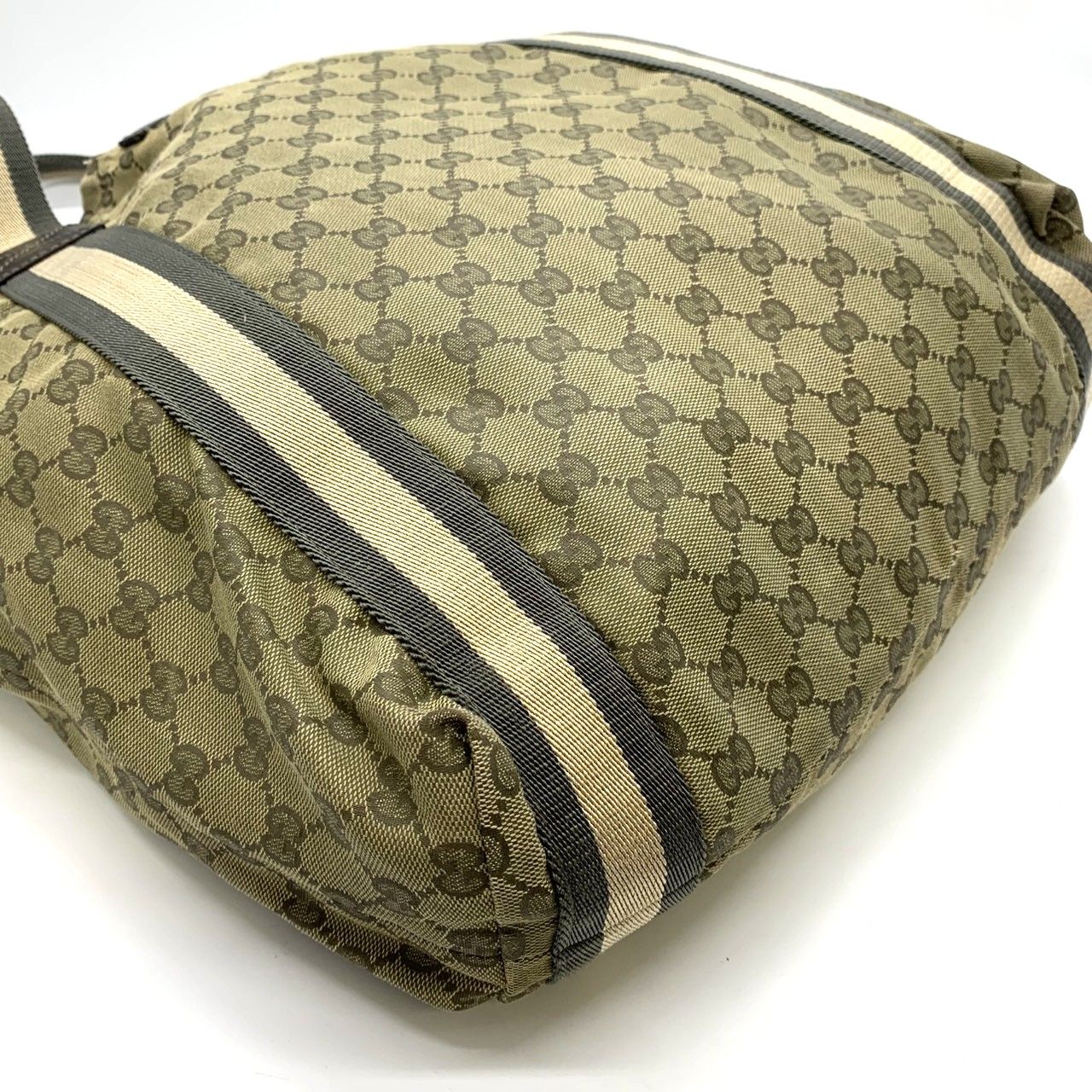 GUCCI グッチ 189669 トートバッグ 大容量 GGキャンバス ブラウン