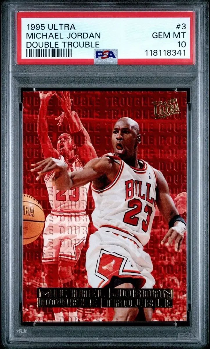 マイケル ジョーダン 1995 ウルトラ ダブル トラブル PSA 10 カード
