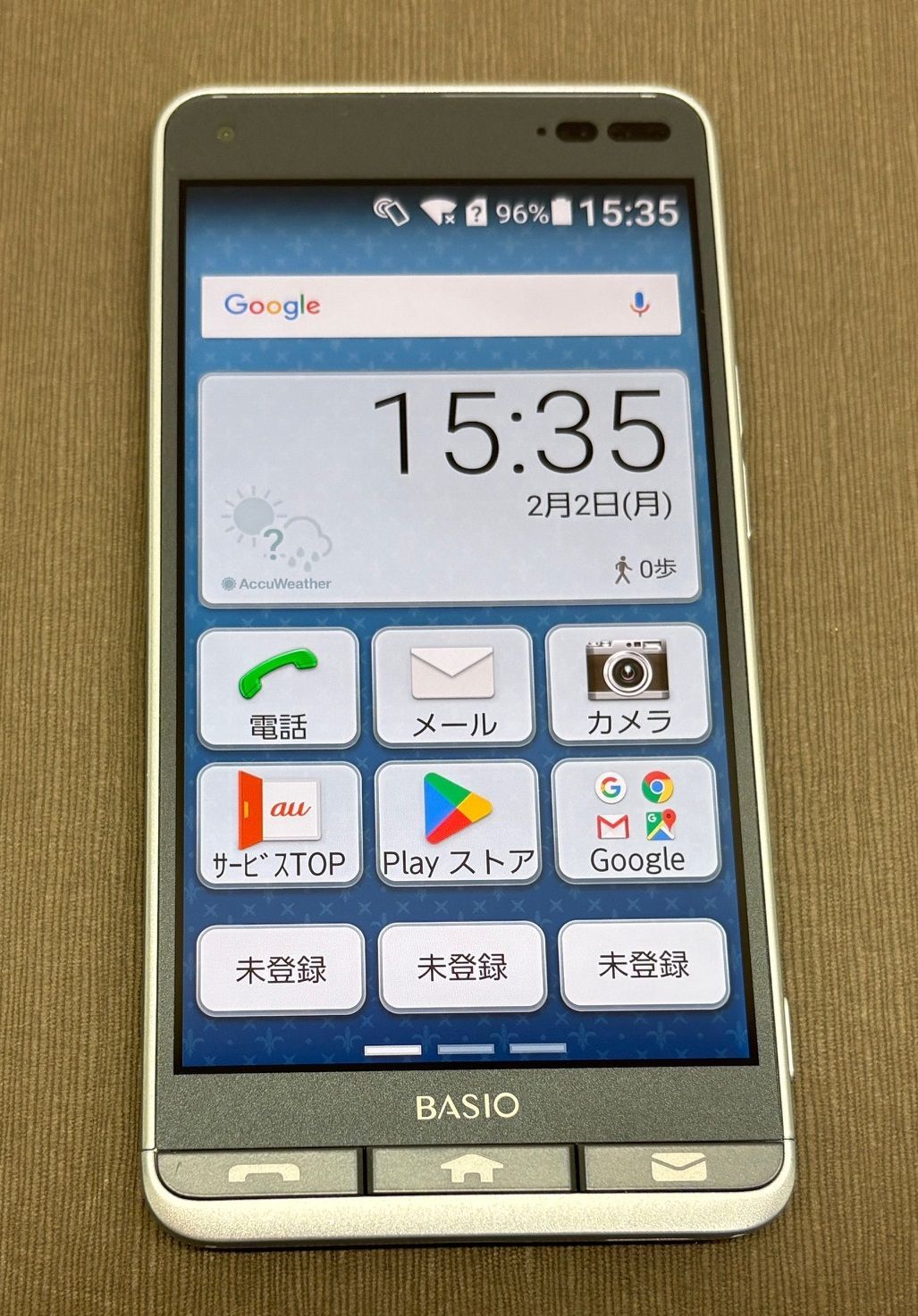 BASIO 3 KYV43 32GB ブルー au -SA74- - メルカリ