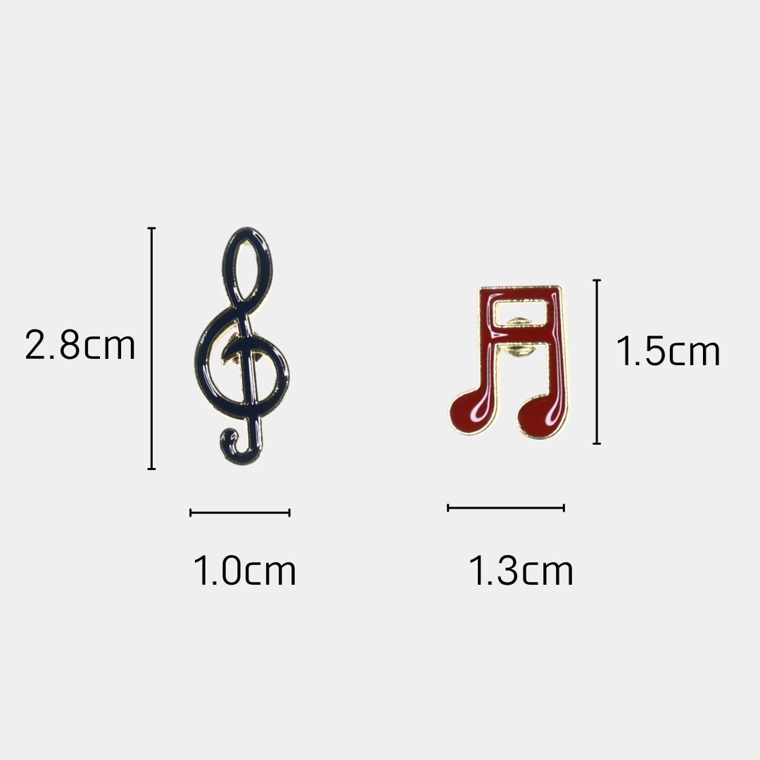 ピンバッジ 音符 ト音記号 えらべるデザイン ワンポイントアクセサリー