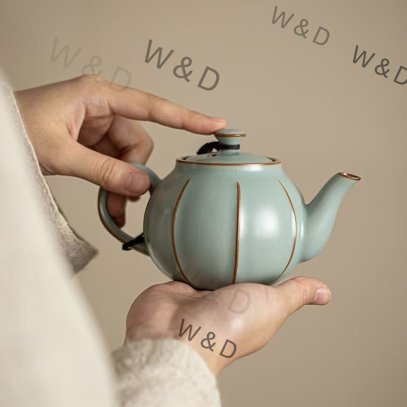 送料無料】中国 仿古 汝窯 急須 宋代風 陶磁器 茶器 高級感 贈り物