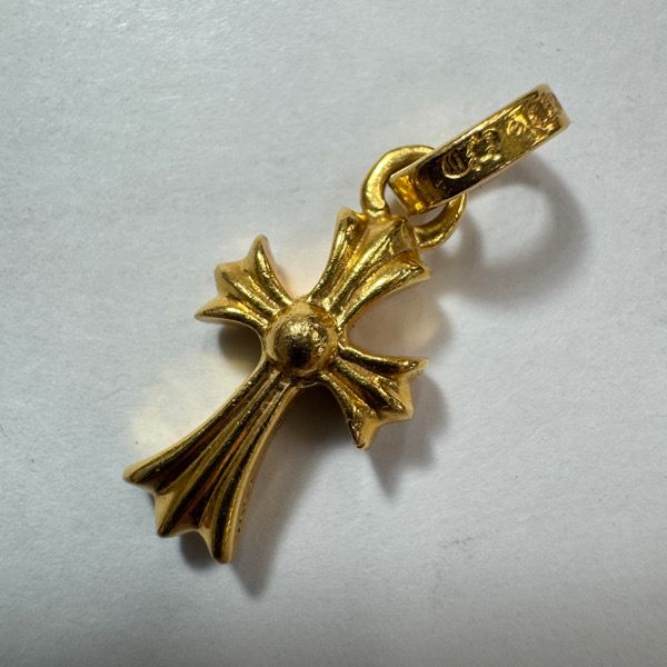 インボイス原本】CHROME HEARTS/クロムハーツ 22K BABY FAT/CHクロス