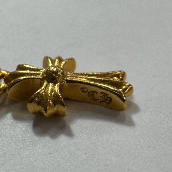 インボイス原本】CHROME HEARTS/クロムハーツ 22K BABY FAT/CHクロス