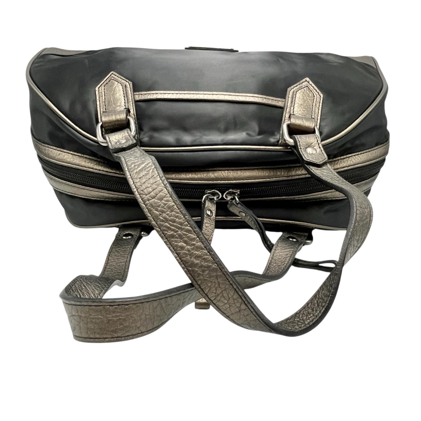 バーバリー BURBERRY ハンドバッグ ミニボストン ナイロン/レザー 