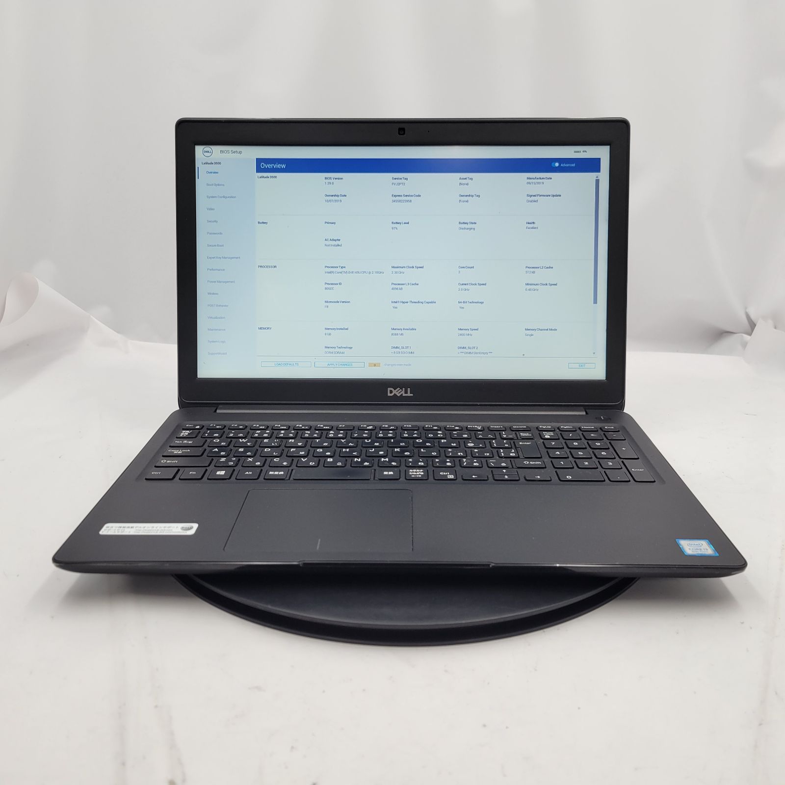 ☆ジャンク/外観スレあり☆Dell Latitude 3500 [Core i3 8145U 8GB HDD