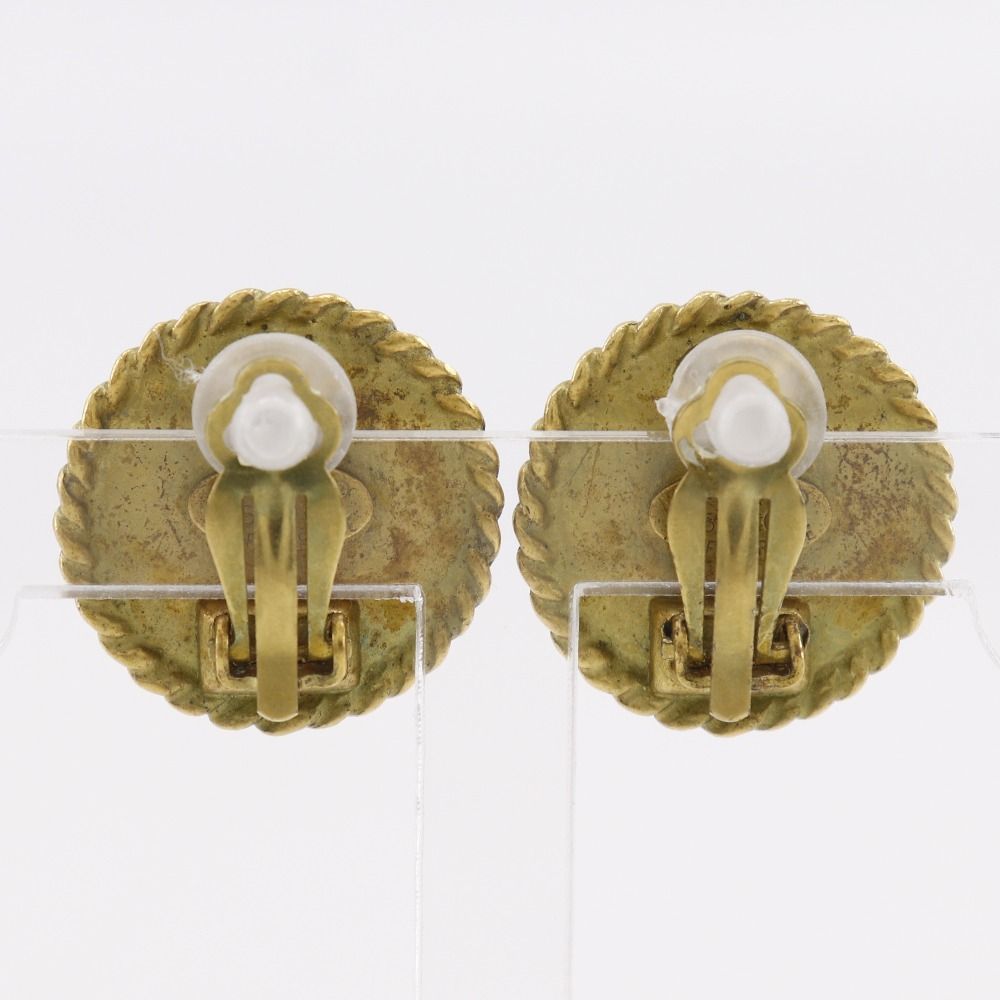 CHANEL】シャネル ココマーク ヴィンテージ 金メッキ 黒 95C