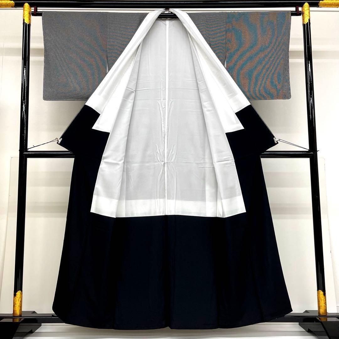 着物と帯 時流】ポ2653s◇洗える江戸小紋◇万筋 未使用品 黒 - メルカリ
