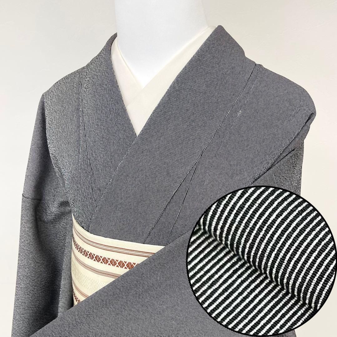 着物と帯 時流】ポ2653s◇洗える江戸小紋◇万筋 未使用品 黒 - メルカリ