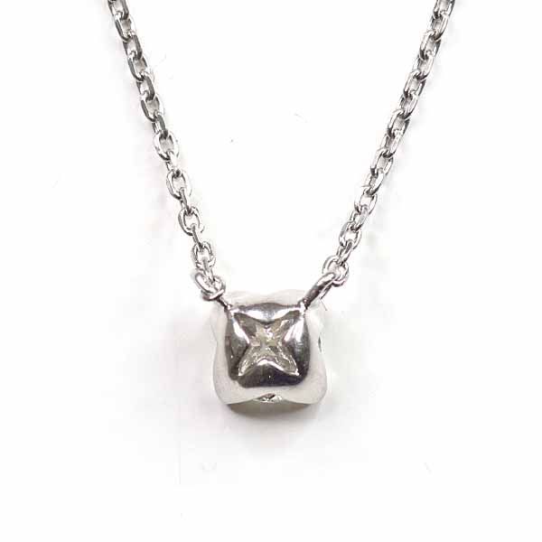 カナル ヨンドシー Canal 4℃ 一粒ダイヤモンド プラチナ ネックレス