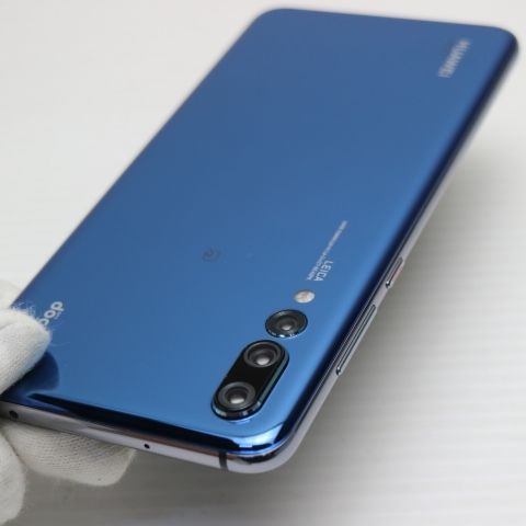 超美品 HW-01K HUAWEI P20 Pro ブルー スマホ 即日発送 スマホ 白ロム