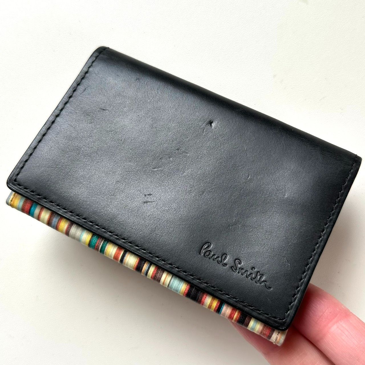 ポールスミス Paul Smith 名刺入れ カードケース マルチストライプ