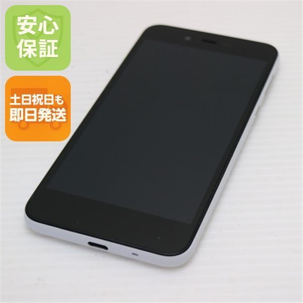 超美品 702SH AQUOS sense basic ホワイト スマホ 本体 白ロム 土日祝