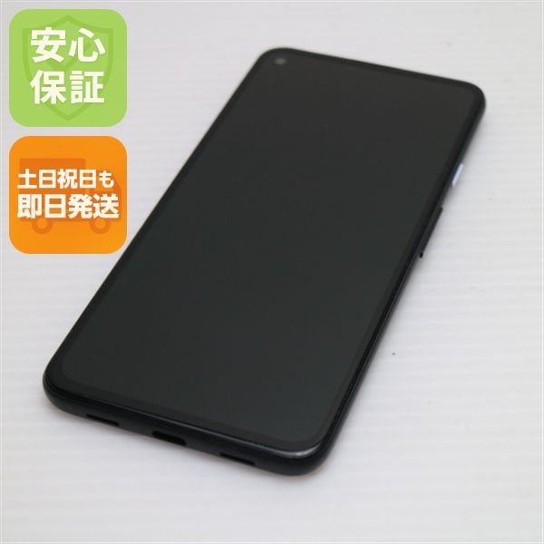 超美品 SIMフリー Google Pixel 4a (5G) ブラック 即日発送 スマホ 白