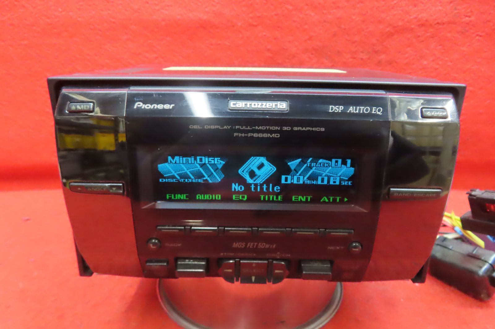 CS2339＊動作保証付/カロッェリア FH-P666MD CD MDプレーヤー/デッキ