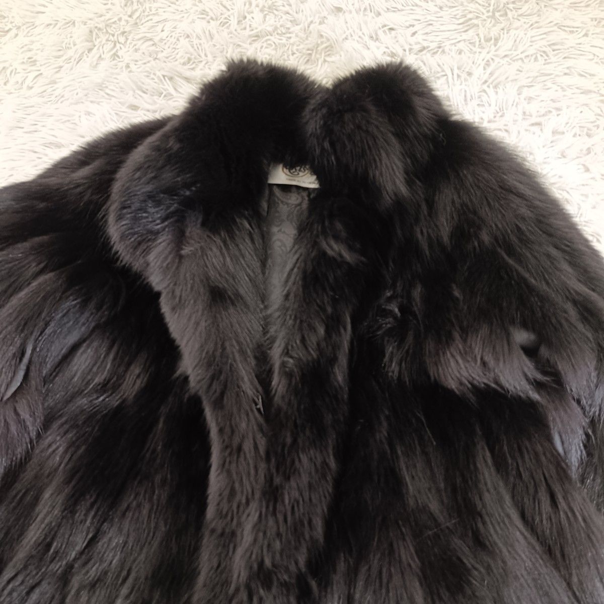 着丈91cm ブルーフォックス サガフォックス ファーコート ドルマン