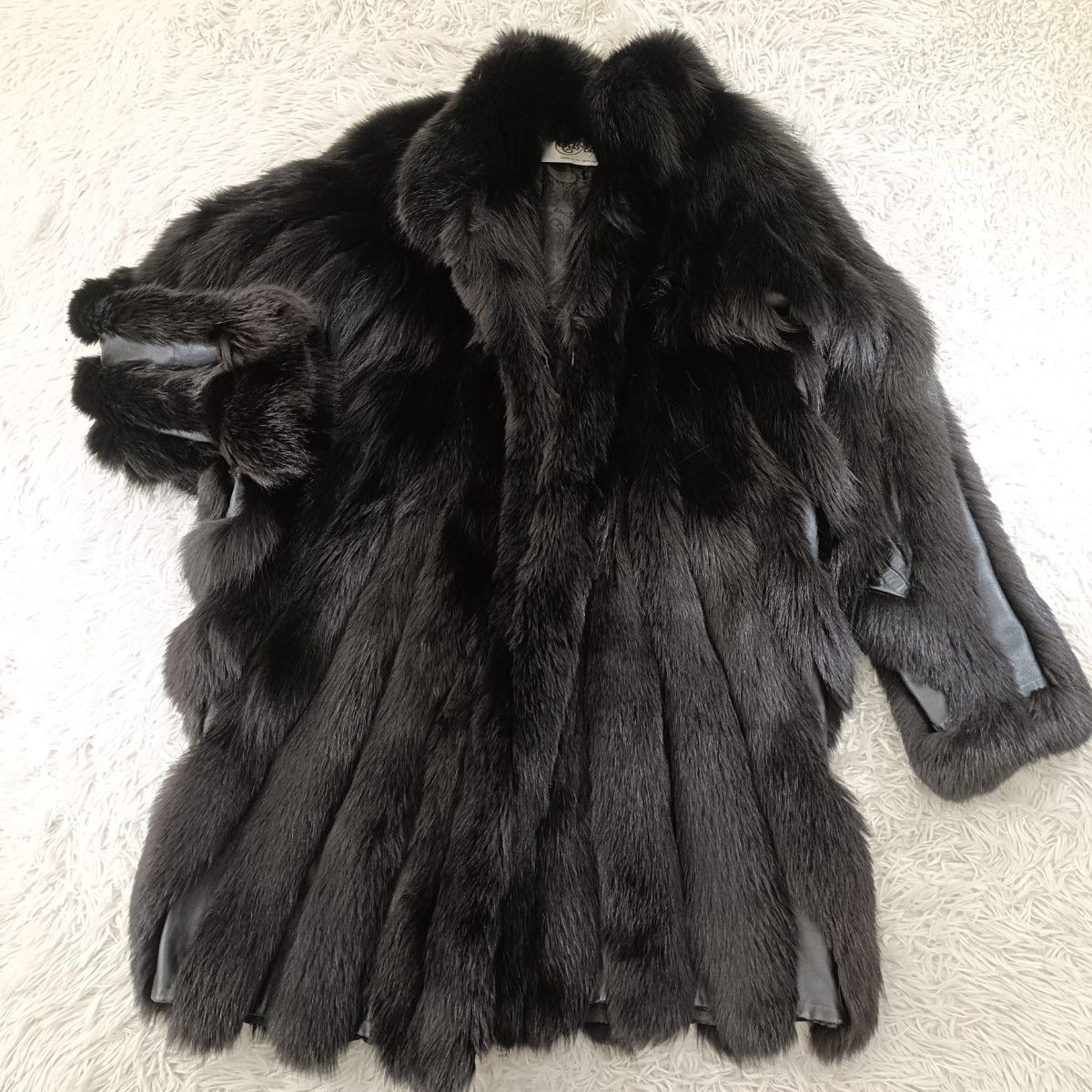 着丈91cm ブルーフォックス サガフォックス ファーコート ドルマン