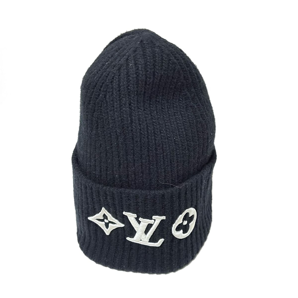 LOUIS VUITTON(ルイヴィトン) ニット帽 ビーニーLVヘッドライン M77872