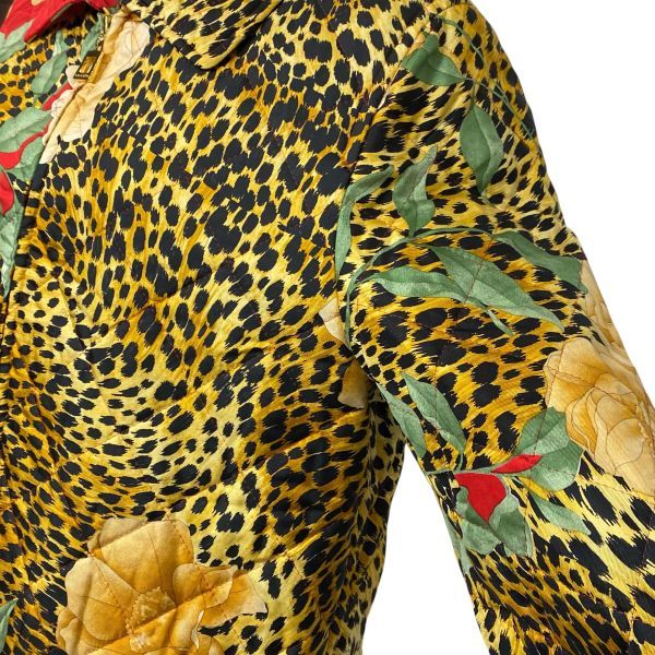 ◇ レオナール LEONARD ハーフコート キルティングジャケット 長袖 花