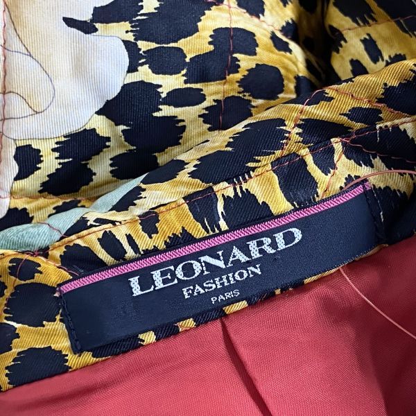 ◇ レオナール LEONARD ハーフコート キルティングジャケット 長袖 花