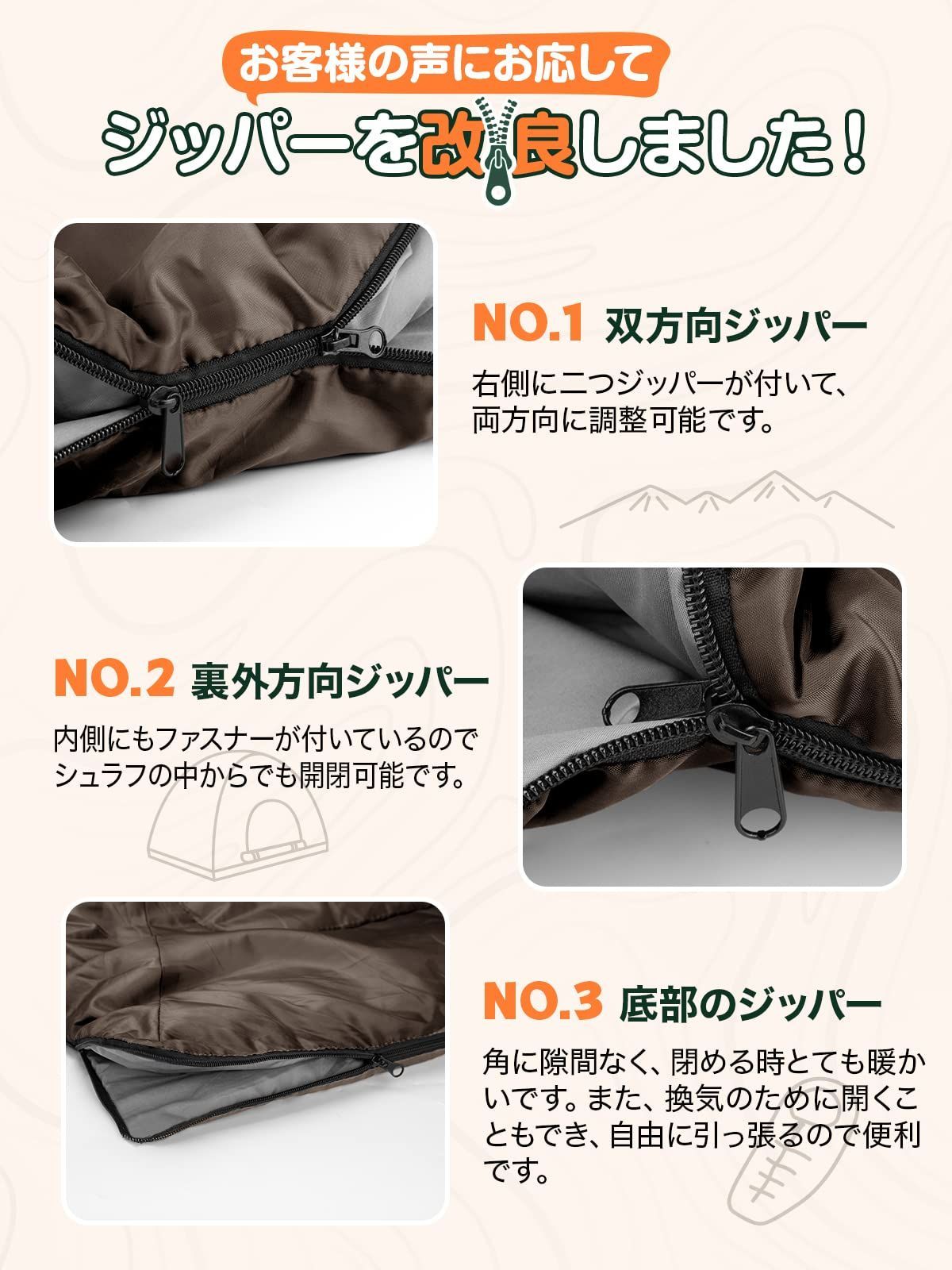 アウトドア寝具 【訳アリ】寝袋 冬用【手足伸ばし可能・230T防水】4in1 